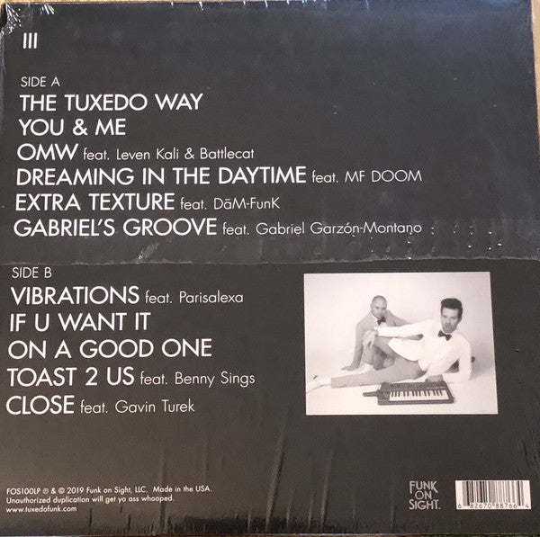 Tuxedo - III - New LP Record 2019 Funk On Sight Vinyl - Funk / Boogie - Shuga Records