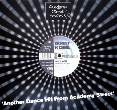 Ernest Kohl – Only You - New 12" Single Record 1998 Academy Street UK Vinyl - Progressive House