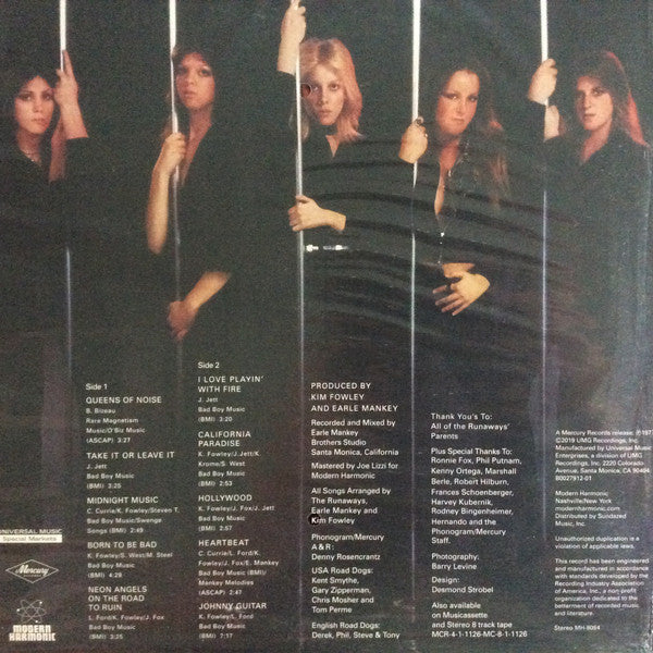 The Runaways - Queens Of Noise (1977) - New 2019 Record LP Vinyl Reissue - Rock / Glam - Shuga Records