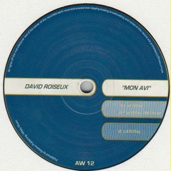 David Roiseux – Mon Avi - New 12" Single Record 2003 Arrival Works Sweden Vinyl - Techno