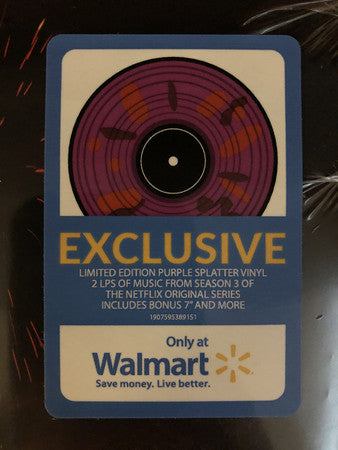 Various – Stranger Things 3: (Music From The Netflix Original Series) - New 2 LP Record 2019 Legacy Walmart Purple Splatter Vinyl, 7", Poster & Cards - Soundtrack - Shuga Records
