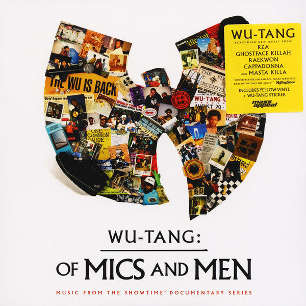 Wu-Tang Clan ‎– Wu-Tang: Of Mics And Men - New Lp Record 2019 Mass Appeal USA Yellow Vinyl & Sticker - Hip Hop