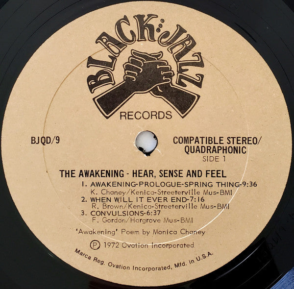 The Awakening – Hear, Sense And Feel - VG+ LP Record 1972 Black Jazz USA Quadraphonic Vinyl - Jazz / Soul-Jazz / Modal - Shuga Records