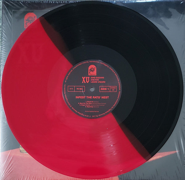King Gizzard And The Lizard Wizard – Infest The Rats' Nest - Mint- LP Record 2019 Flightless USA Black & Red Split Vinyl, Download & Poster - Heavy Metal / Thrash / Stoner Rock - Shuga Records