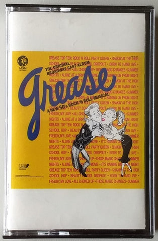 Various – Grease The Original Broadway Cast Album - Used Cassette 1972 MGM Tape - Soundtrack / Musical