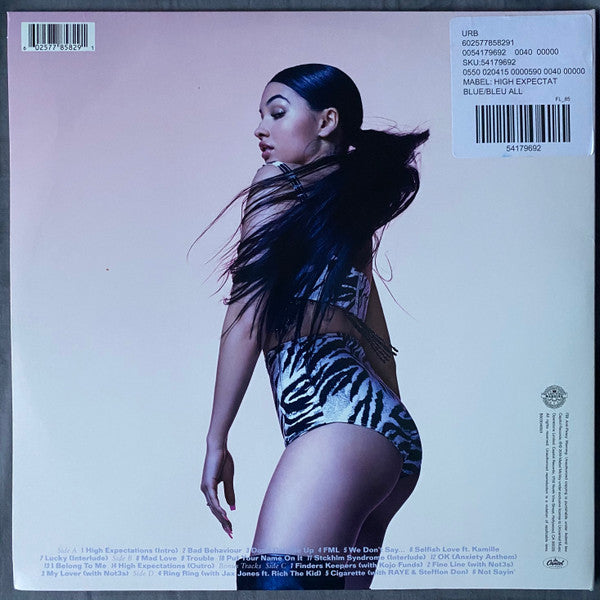 Mabel ‎– High Expectations - New 2 LP Record 2019 Capitol Urban Outfitters Exclusive Bue Vinyl & Download - Soul / R&B