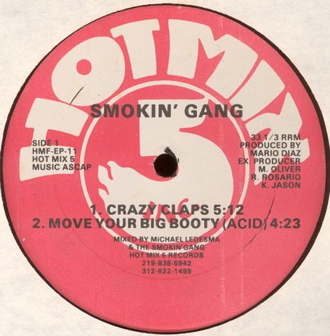 Smokin' Gang – EP -VG+ Single Record 1989 Hot Mix 5 Vinyl - Chicago House / Acid House