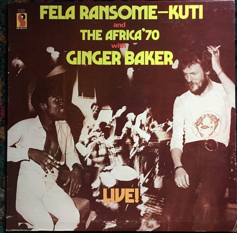 Fela Ransome-Kuti And The Africa '70 With Ginger Baker – Live! - VG LP Record 1971 Signpost USA Original Vinyl - Afrobeat