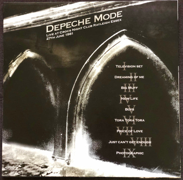 Depeche Mode – Live At Crocs Night Club June 27, 1981 - Mint- LP Record 2006 UK White/Clear/Gray Split Vinyl - Rock / New Wave / Synth-pop - Shuga Records
