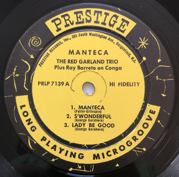 The Red Garland Trio ‎– Manteca - Mint- Lp Record 1958 Prestige USA Mono DG RVG Original Vinyl - Jazz / Hard Bop - Shuga Records