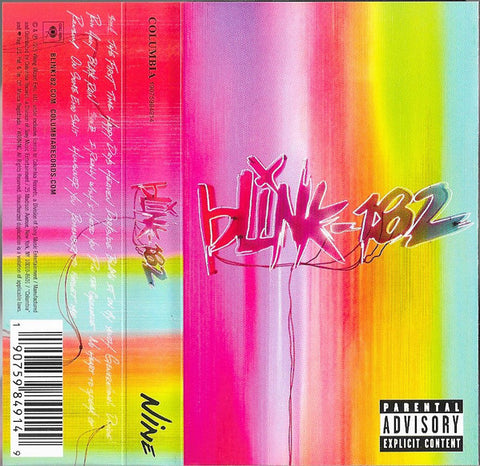 Blink-182 ‎– Nine - New Cassette 2019 CBS USA Tape - Pop Punk / Rock