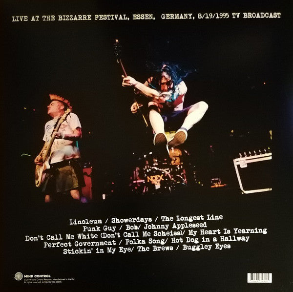 NOFX ‎– American Drugs & German Beers (Live at the Bizzarre Festival Essen Germany 1995) - New LP Record 2019 Mind Control Europe Import Vinyl - Punk - Shuga Records