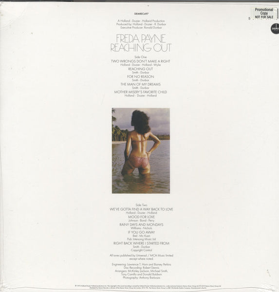Freda Payne – Reaching Out (1973) - Mint- LP Record 2019 Demon UK Import 180 gram Vinyl - Soul / Funk - Shuga Records