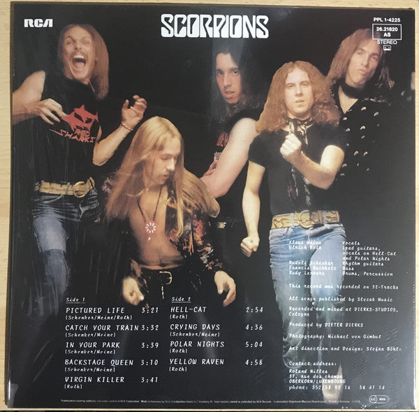 Scorpions ‎– Virgin Killer (1976) - New LP Record 2019 RCA German Import Vinyl & Insert - Hard Rock - Shuga Records