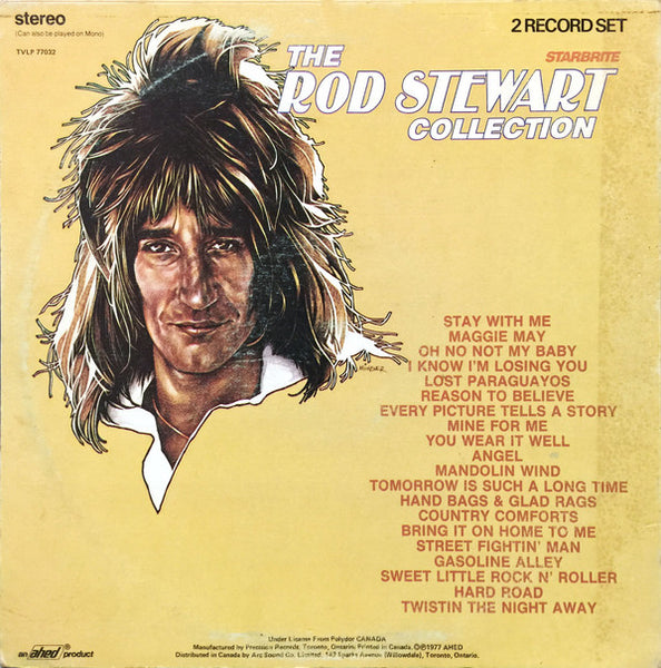 Rod Stewart – The Rod Stewart Collection - VG+ 2 LP Record 1977 Starbrite Canada Import Vinyl - Pop Rock - Shuga Records