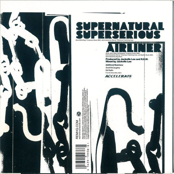 R.E.M. ‎– Supernatural Superserious - New 7" Single Record 2008 Warner Europe Import Vinyl - Alternative Rock - Shuga Records