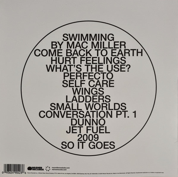 Mac Miller - Swimming (2018) - New 2 LP Record 2020 Warner REMember Canada Vinyl - Hip Hop - Shuga Records