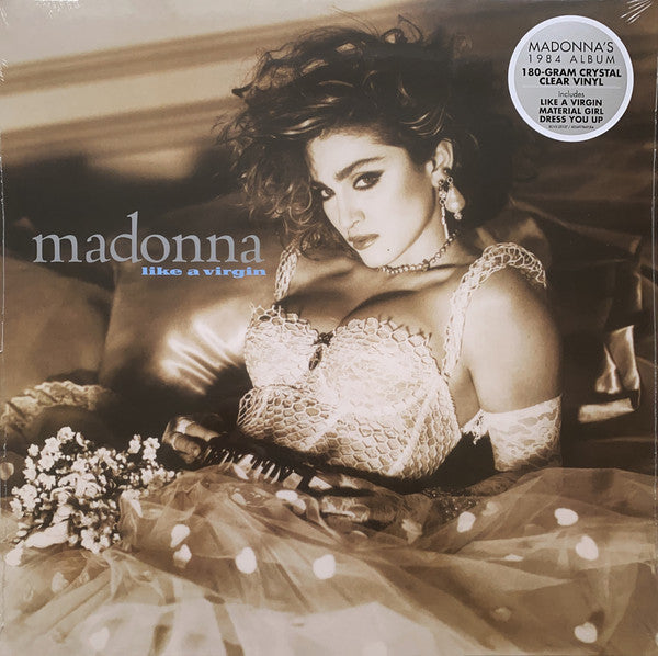 Madonna - Like A Virgin (1984) - New LP Record 2019 Sire 180 gram Crystal Clear Vinyl & Poster - Synth Pop / Dance-pop - Shuga Records