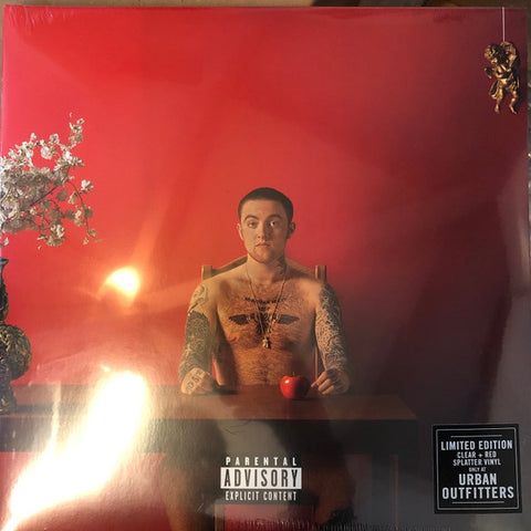 Mac Miller - Watching Movies With The Sound Off (2013) - New 2 LP Record 2019 Rostrum Urban Outfitters Clear & Red Splatter Vinyl - Hip Hop