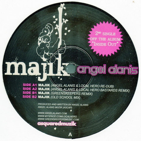 Angel Alanis – Majik - New 12" Single Record 2008 A Squared USA Vinyl - Chicago Deep House / Tech House