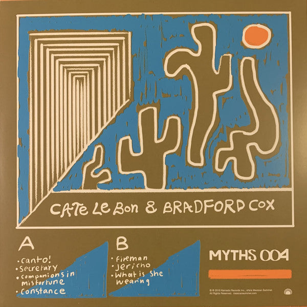 Cate Le Bon & Bradford Cox ‎– Myths 004 - New EP Recod 2019 Mexican Summer USA Vinyl & Download - Indie Rock / Experimental - Shuga Records