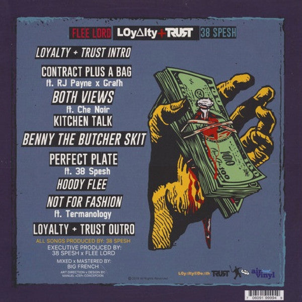 Flee Lord & 38 Spesh ‎– Loyalty & Trust - New LP Record 2019 Air Vinyl German Import Black Vinyl - Hip Hop / Hardcore Hip-Hop - Shuga Records