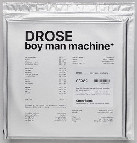 Drose – Boy Man Machine+ (2016) - New 2 LP Record 2019 Computer Students Italy Vinyl - Rock / Noise / No Wave
