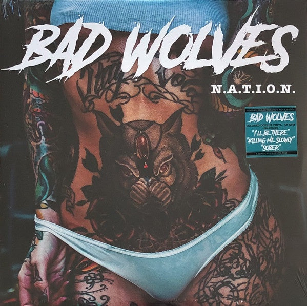 Bad Wolves – N.A.T.I.O.N. - Mint- 2 LP Record 2019 Eleven Seven Music USA Transparent Vinyl - Rock / Nu Metal - Shuga Records