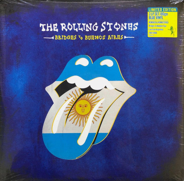 The Rolling Stones - Bridges To Buenos Aires - New 3 LP Record 2019 Eagle Rock USA 180 gram Blue Vinyl - Rock & Roll - Shuga Records