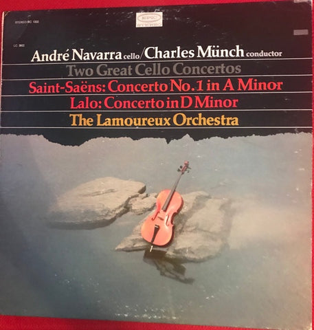 André Navarra - Charles Munch - Saint-Saens / Lalo - Two Great Cello Concertos - New LP Record 1970 Epic Stereo USA Vinyl - Classical