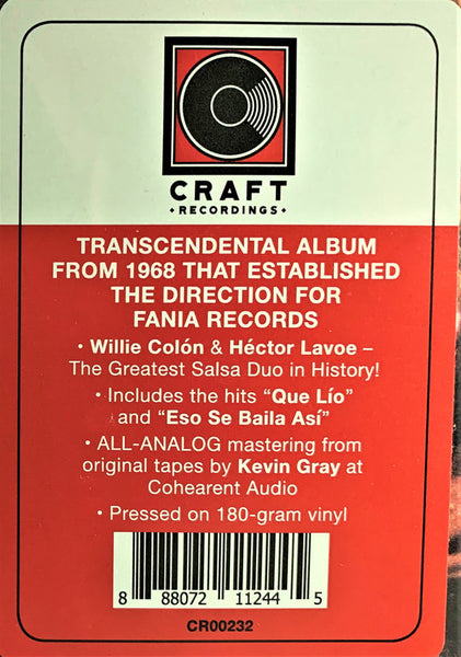 Willie Colon - The Hustler (1968) - New LP Record 2019 Fania / Craft USA 180 gram Vinyl - Latin / Descarga / Jazz - Shuga Records
