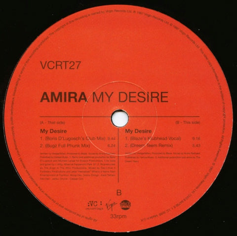 Amira – My Desire - New 12" Single Record 1997 VC UK Vinyl - House / UK Garage
