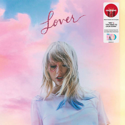 Taylor Swift ‎– Lover - New 2 LP Record 2019 Republic Target exclusive USA Pink & Blue Vinyl & Download - Pop