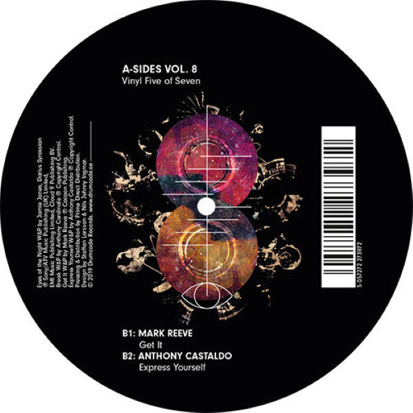 Various ‎– A-Sides Vol. 8 Vinyl Five Of Seven - New EP Record 2019 Drumcode Sweden Import Vinyl - Techno - Shuga Records