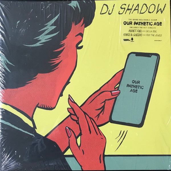 DJ Shadow - Our Pathetic Age - Mint- 2 LP Record 2019 Mass Appeal USA Vinyl, Yellow Sleeve & Booklet - Hip Hop / Instrumental