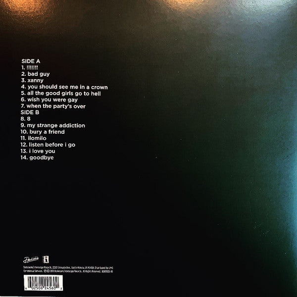 Billie Eilish - When We All Fall Asleep, Where Do We Go? - Mint- LP Record 2019 Darkroom Target Exclusive Glow In The Dark Vinyl - Indie Pop - Shuga Records