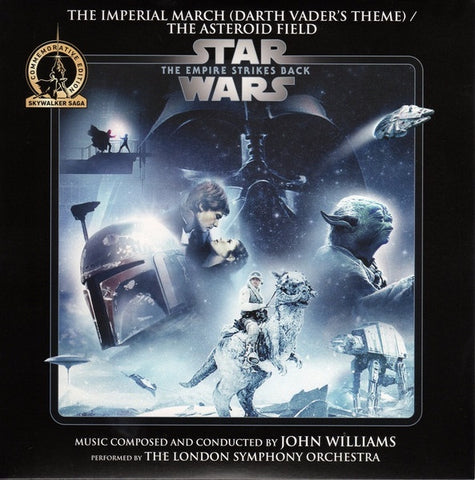 John Williams The London Symphony Orchestra – Star Wars: The Empire Strikes Back - The Imperial March (Darth Vader's Theme) / The Asteroid Field - New LP Record 2019 Walt Disney Lucasfilm Walmart Exclusive Red Vinyl - Soundtrack