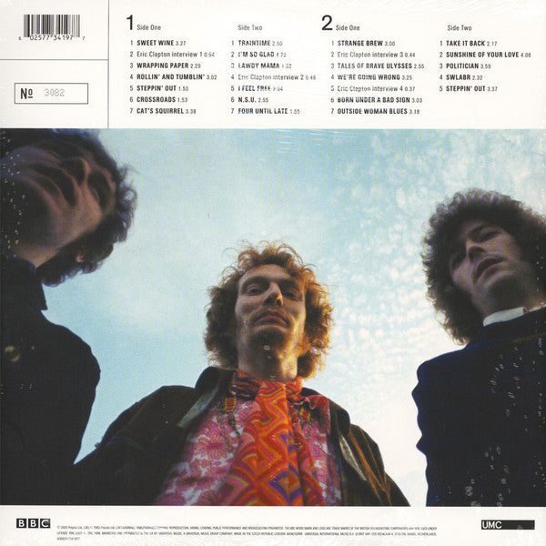 Cream - BBC Sessions - New 2 LP Record 2019 UMC Europe White & Cream Vinyl & Numbered - Psychedelic Rock / Blues Rock - Shuga Records