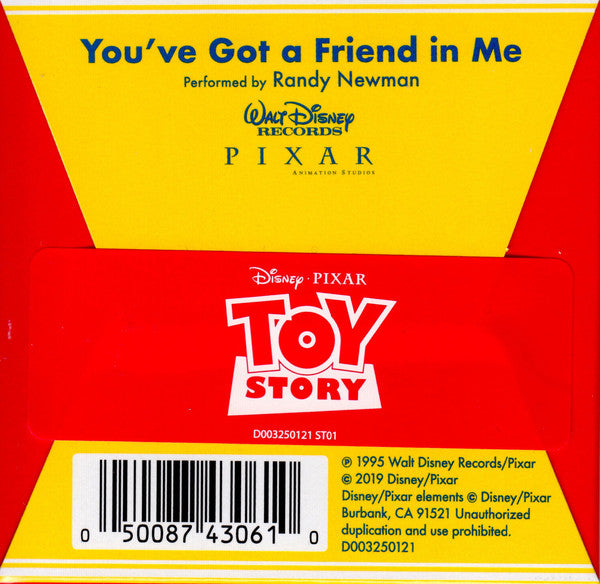 Toy Story / Randy Newman - You've Got A Friend In Me - New Single 3" Record Store Day 2019 Walt Disney USA RSD Black Friday Vinyl - Soundtrack - Shuga Records