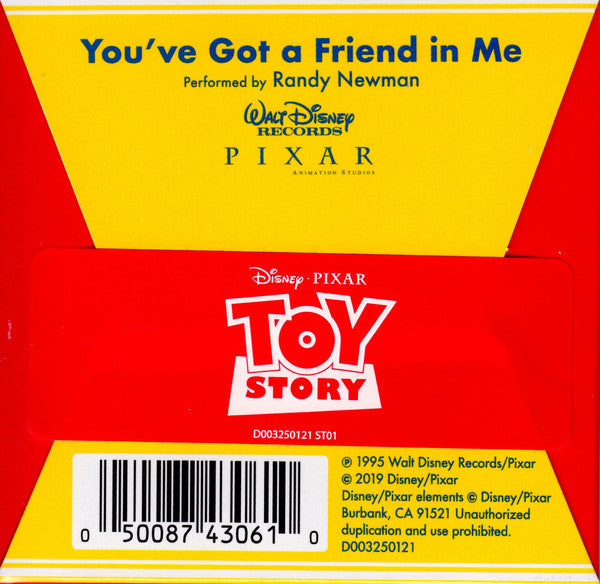 Toy Story / Randy Newman - You've Got A Friend In Me - New Single 3" Record Store Day 2019 Walt Disney USA RSD Black Friday Vinyl - Soundtrack