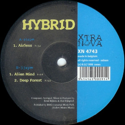 Hybrid – Hybrid EP - New 12" Single Record 1998 Xtra Nova Belgium Vinyl - Trance