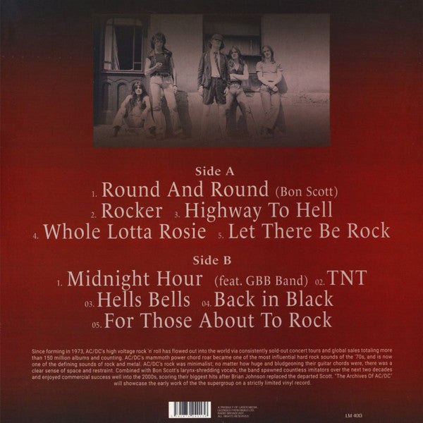AC/DC – Legendary Songs From The Early Days - New LP Record 2019 Laser Media Europe Vinyl - Hard Rock - Shuga Records