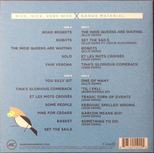 Dan Mangan ‎– Nice, Nice, Very Nice (10th Anniversary Deluxe Edition) - New LP Record 2019 Arts & Crafts Canada Import Vinyl - Folk Rock - Shuga Records