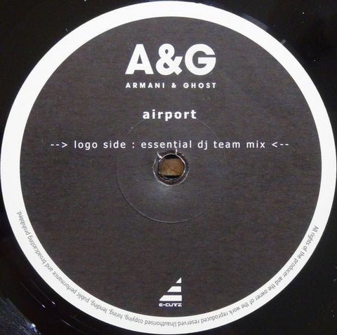 Armani & Ghost – Airport - New 12" Single Record 2003 E-Cutz Germany Vinyl - Trance /  Hard House / Jumpstyle
