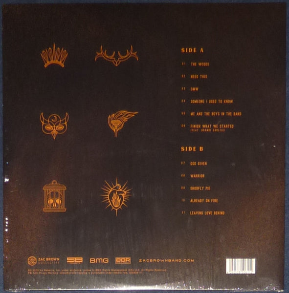 Zac Brown Band ‎– The Owl - New LP Record 2019 BMG USA Yellow With Black Splatter Vinyl & Booklet - Country - Shuga Records