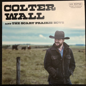 Colter Wall And The Scary Prairie Boys – Happy Reunion/Bob Fudge - New 7" Single Record 2019 Young Mary Blue Vinyl - Country