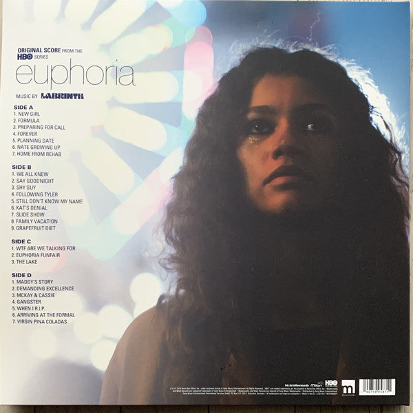 Labrinth ‎– Euphoria (Original Score From The HBO Series) New 2 LP Record 2020 Milan Europe Purple / Blue Splatter Vinyl - TV Soundtrack - Shuga Records