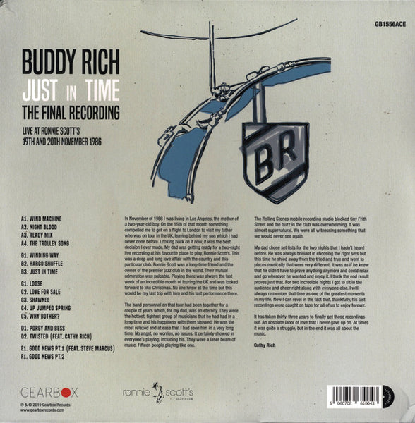 Buddy Rich ‎– Just In Time The Final Recording - New 3 LP Record 2021 Gearbox UK Japan Import Vinyl - Jazz - Shuga Records