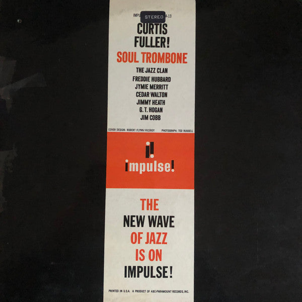 Curtis Fuller – Soul Trombone And The Jazz Clan (1962) - VG+ LP Record 1968 Impulse! USA Vinyl - Jazz / Bop - Shuga Records