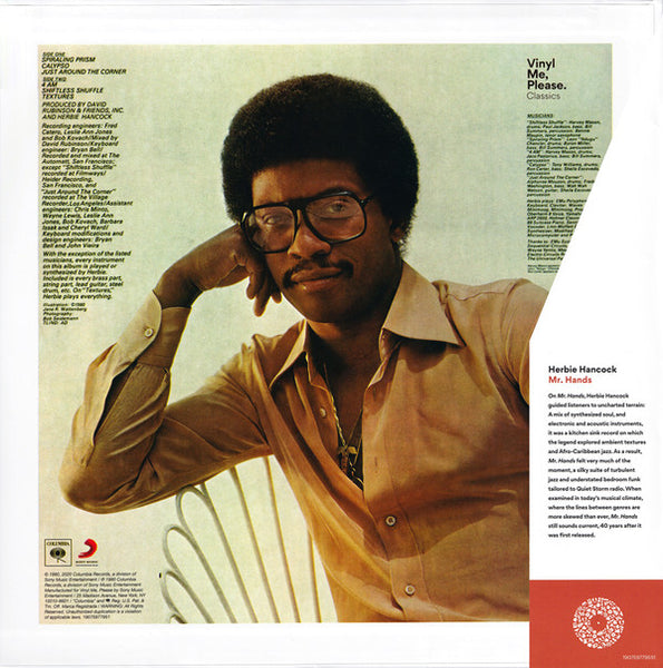 Herbie Hancock – Mr. Hands (1980) - New LP Record 2020 Columbia/Vinyl Me, Please USA 180 gram Vinyl - Jazz / Jazz-Funk / Fusion - Shuga Records